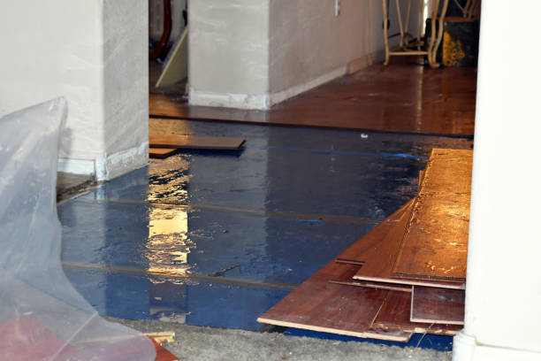 Professional Water Extraction technician working in Mounds, OK